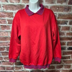 Vintage Pacer Red Pullover Sweater‎ Medium — 80s/90s Retro Sportwear Unisex